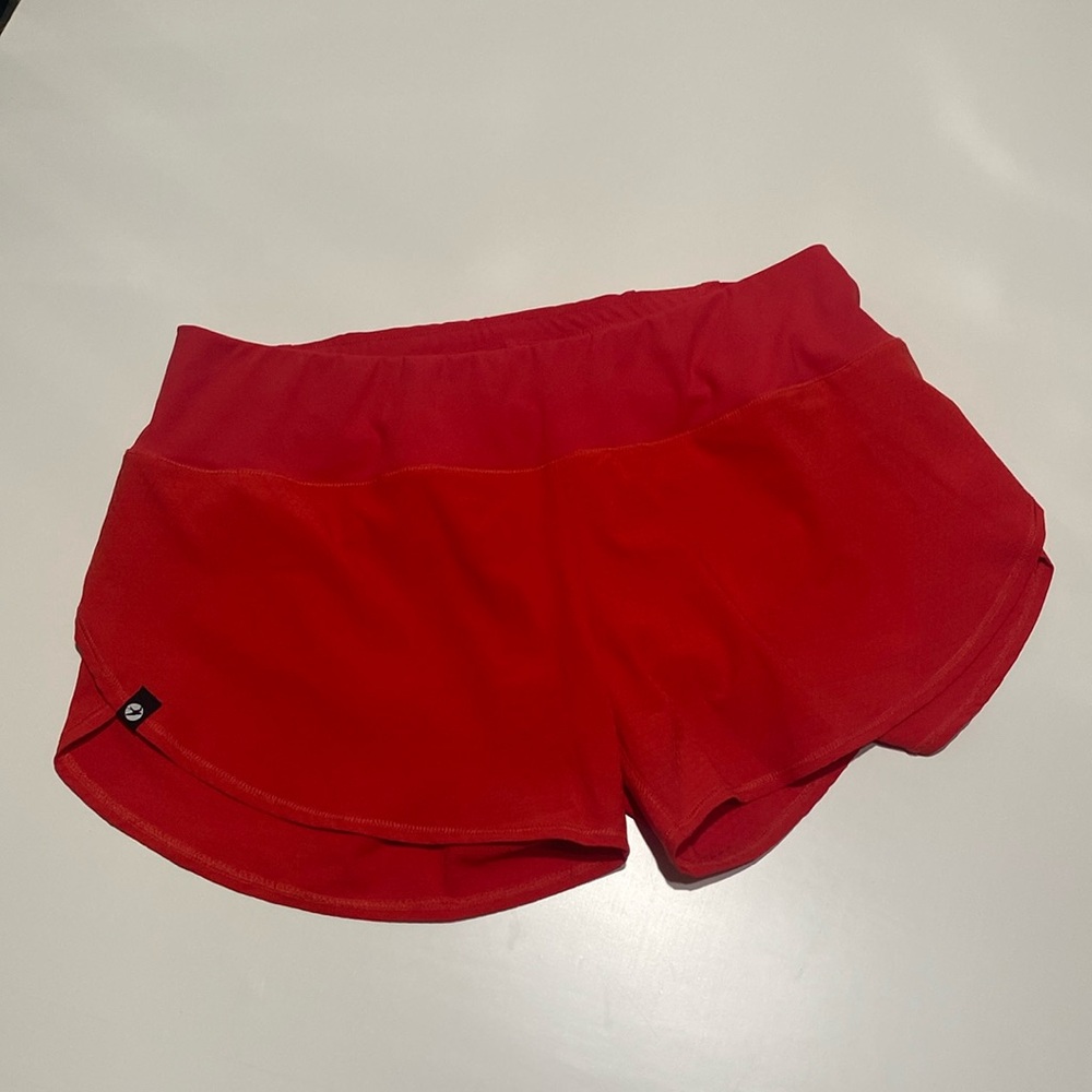 Women's Red Athletic Shorts